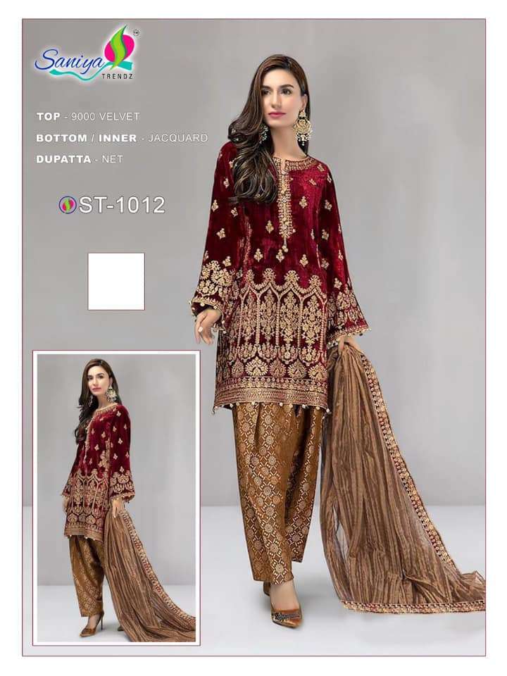 MARIA B VELVET SANIYA TRENDZ